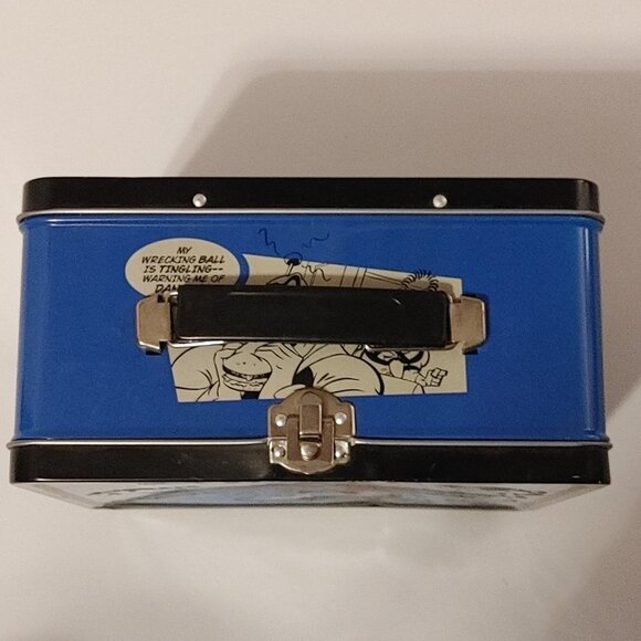 RARE 2001 Major Damage Metal Lunch Box Cartoon Superhero Cool Colorful Lunchbox - Picture 9 of 9